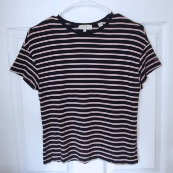 Ted Baker striped soft tee S - Picture 1 of 4